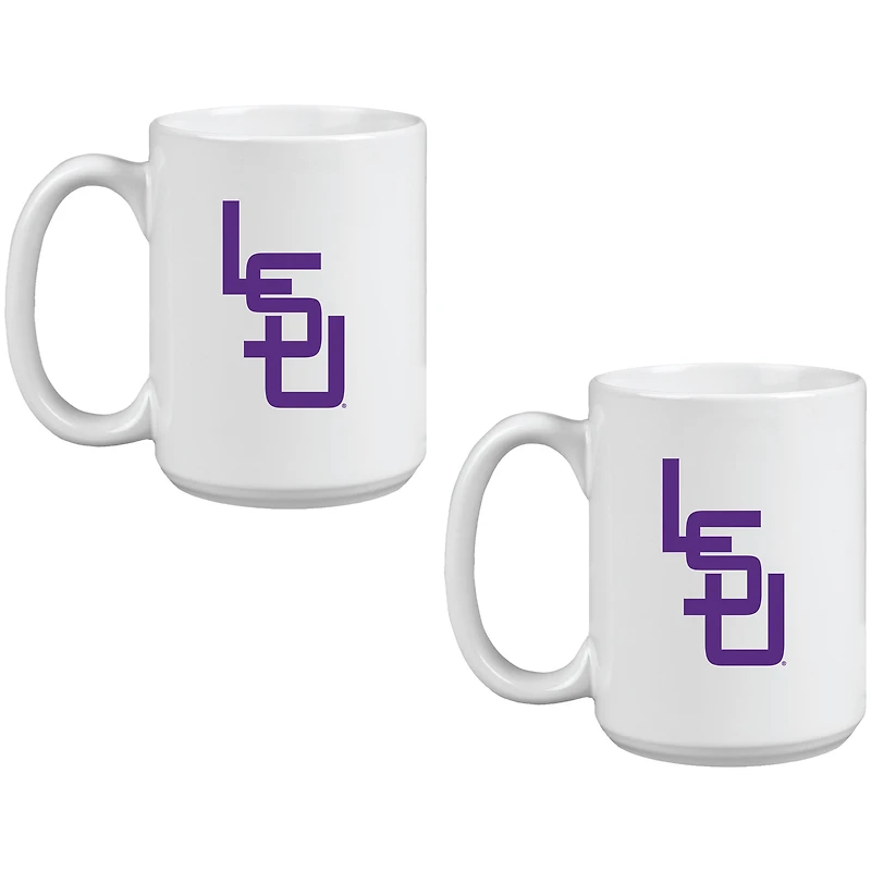 LSU Tigers Two Pack 15oz. Vault Sketch Ceramic Mug Set