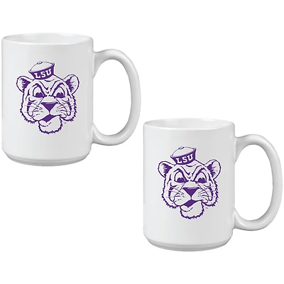 LSU Tigers Two Pack 15oz. Vault Sketch Ceramic Mug Set