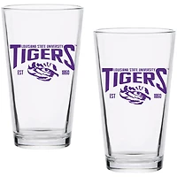 LSU Tigers Two-Pack 16oz. Established Pint Glass Set
