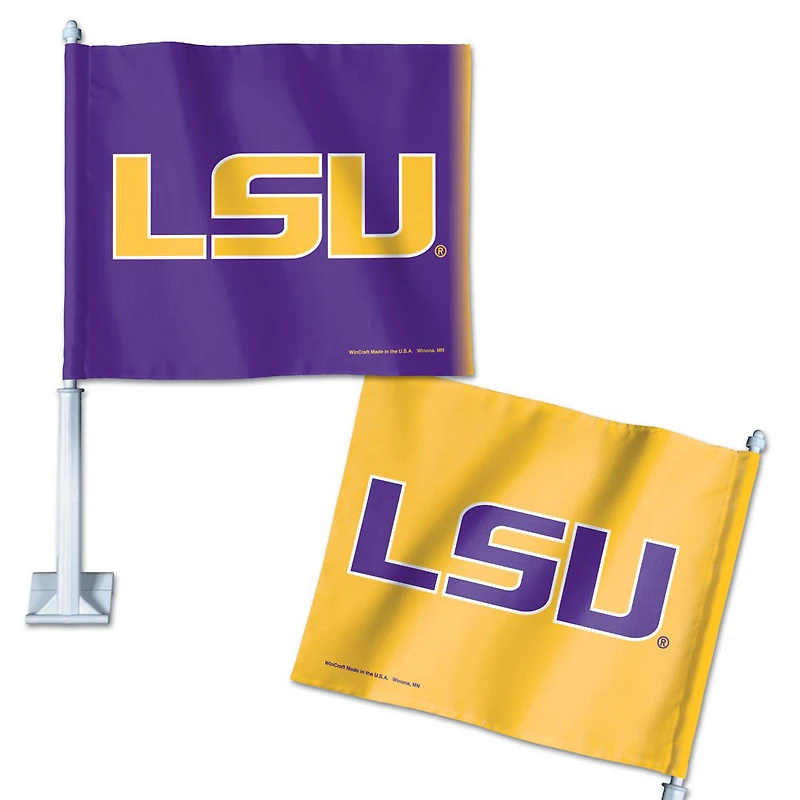 Drapeau de voiture double face LSU Tigers WinCraft 12" x 15"
