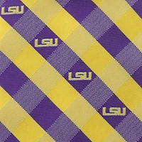 LSU Tigers Woven Checkered Tie - Purple/Gold