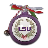 LSU Tigers Wreath Kickoff Painted Ornament