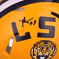 Malik Nabers LSU Tigers Autographed Riddell Speed Authentic Helmet