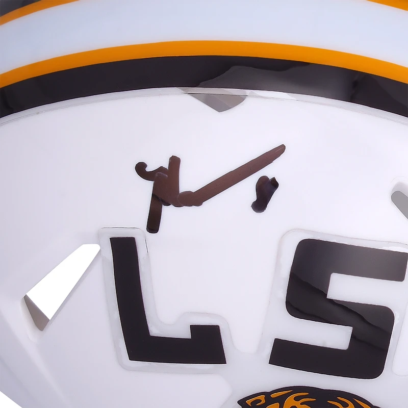 Malik Nabers LSU Tigers Autographed White Riddell Speed Mini Helmet