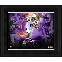 Collage encadré des stars du jeu 16" x 20" de Malik Nabers, LSU Tigers