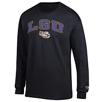 Men's Champion LSU Tigers Arch Over Logo Long Sleeve T-Shirt