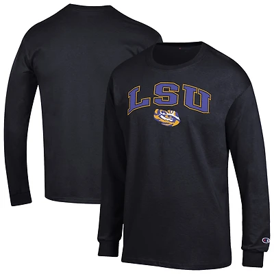 Men's Champion LSU Tigers Arch Over Logo Long Sleeve T-Shirt