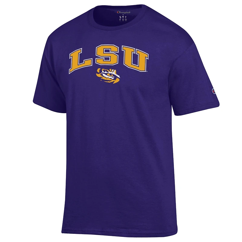 T-shirt violet avec logo Arch Over Champion LSU Tigers pour homme