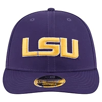 Casquette snapback 9FIFTY basse à profil bas pour homme New Era Purple LSU Tigers