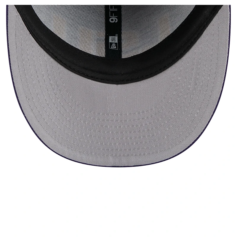 Casquette snapback 9FIFTY basse à profil bas pour homme New Era Purple LSU Tigers