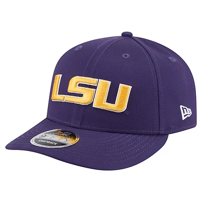 Casquette snapback 9FIFTY basse à profil bas pour homme New Era Purple LSU Tigers