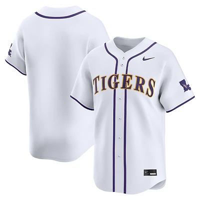 Men's Nike White LSU Tigers Home Wordmark Limited Baseball Jersey