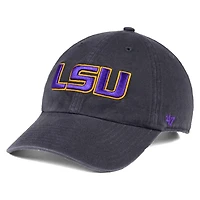 Men's '47 Charcoal LSU Tigers Clean Up Adjustable Hat