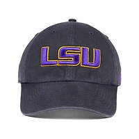 Men's '47 Charcoal LSU Tigers Clean Up Adjustable Hat