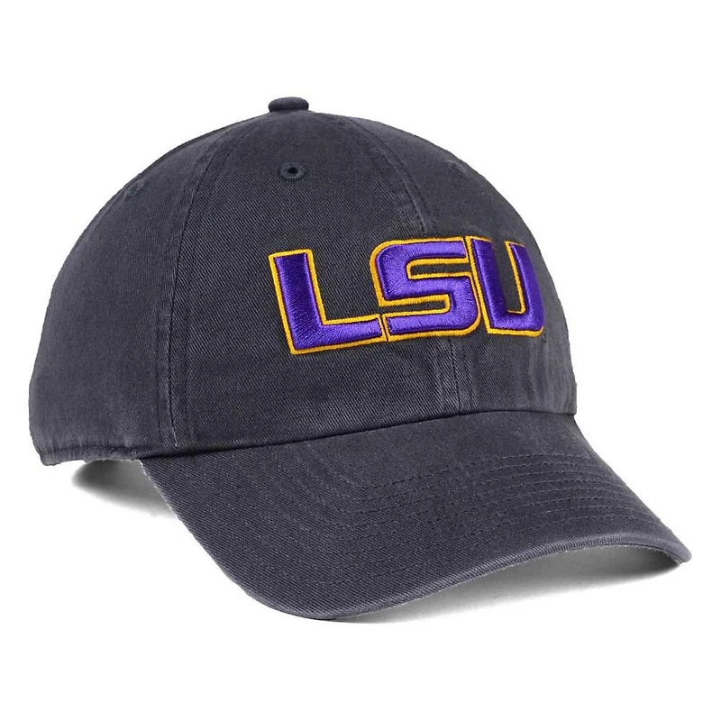 Men's '47 Charcoal LSU Tigers Clean Up Adjustable Hat