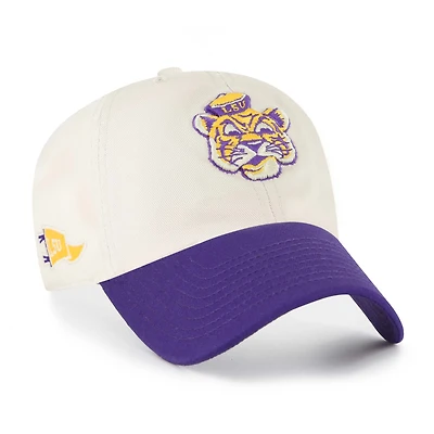 Casquette ajustable « 47 Cream LSU Tigers Grand Stand Clean Up » pour homme
