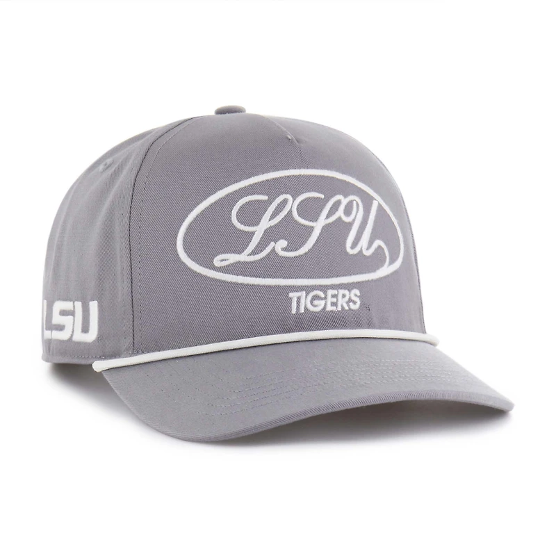 Men's '47 Gray LSU Tigers Contemporary Basics Foundational Rope Hitch Adjustable Hat