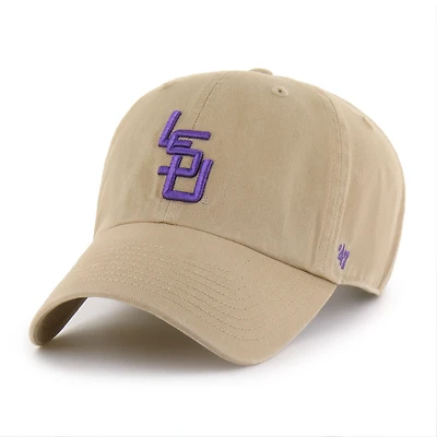 Men's '47 Khaki LSU Tigers Vault Clean Up Adjustable Hat