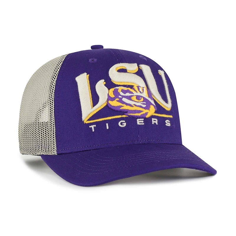 Casquette de camionneur ajustable violette LSU Tigers Arid '47 pour homme
