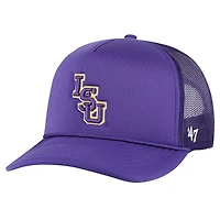 Casquette Snapback de camionneur en maille sur le devant en mousse LSU Tigers '47 violette pour hommes