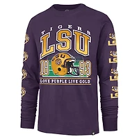 Men's '47  Purple LSU Tigers Go Big Long Sleeve T-Shirt