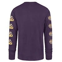 Men's '47  Purple LSU Tigers Go Big Long Sleeve T-Shirt