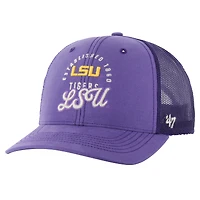 Men's '47 Purple LSU Tigers Pitstop Trucker Adjustable Hat