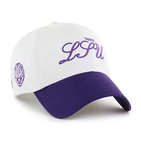 Casquette ajustable « 47 White LSU Tigers Contemporary Basics Foundation Clean Up » pour homme