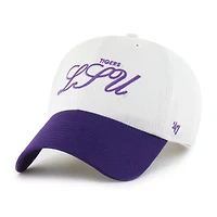 Casquette ajustable « 47 White LSU Tigers Contemporary Basics Foundation Clean Up » pour homme