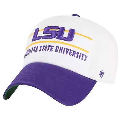 Casquette ajustable LSU Tigers Gridiron Clean Up blanche '47 pour homme