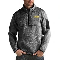 Veste à enfiler zippée quart de tour Fortune pour homme, couleur noire, des Tigers LSU, Antigua