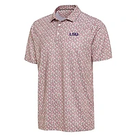 Polo Antigua rose pour homme LSU Tigers Desert Dry Dogwood