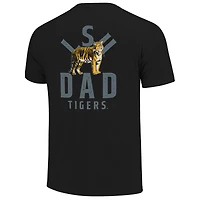 Men's  Black LSU Tigers Father's Day Mascot Overlay T-Shirt