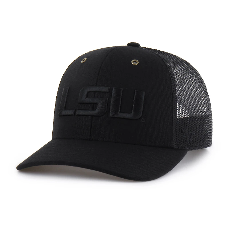 Casquette trucker Carhartt x '47 LSU Tigers noire pour homme, ajustable
