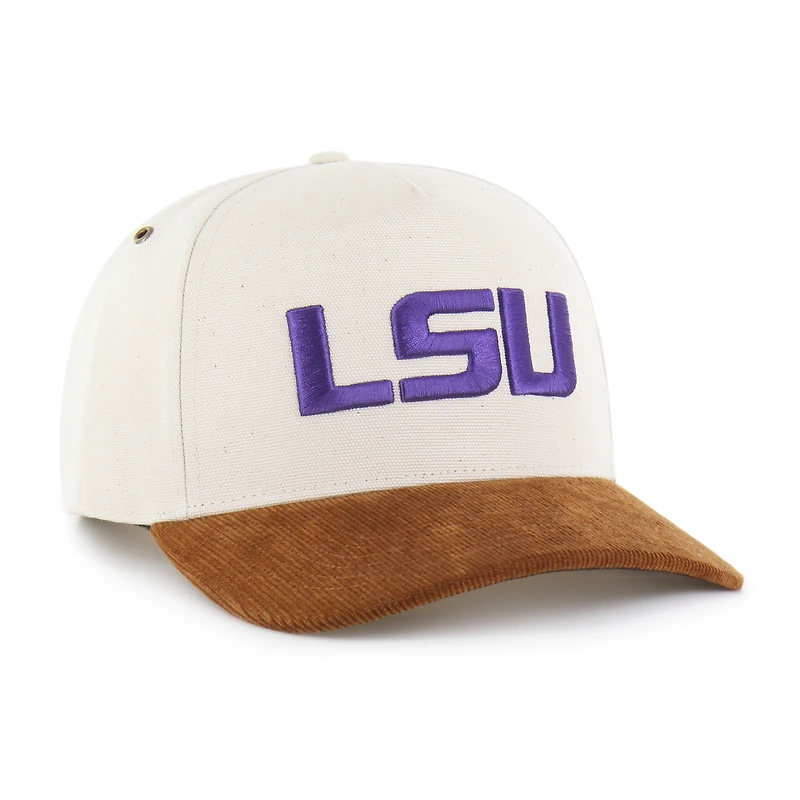 Men's Carhartt x '47 Natural/Brown LSU Tigers Undyed Relaxed Hitch Adjustable Hat