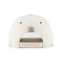 Casquette Carhartt x '47 LSU Tigers Undyed Relaxed Hitch pour homme, coloris naturel/marron, ajustable