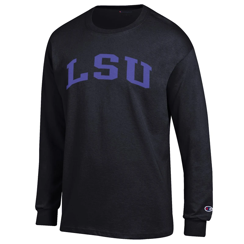 Men's Champion Gold LSU Tigers Basic Arch Long Sleeve T-Shirt