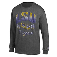 Men's Champion  Charcoal LSU Tigers Bold Long-Sleeve T-Shirt