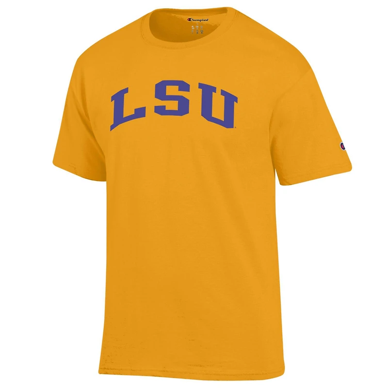 T-shirt basique Arch Champion Gold des LSU Tigers pour homme
