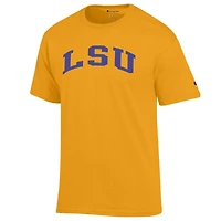T-shirt basique Arch Champion Gold des LSU Tigers pour homme