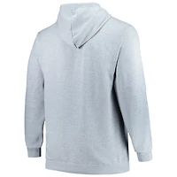 Sweat à capuche gris LSU Tigers Big & Tall Arch Over Logo Powerblend pour hommes