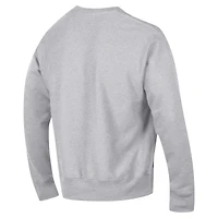Men's Champion Heather Gray LSU Tigers Vault Late Night Reverse Weave Pullover Sweatshirt