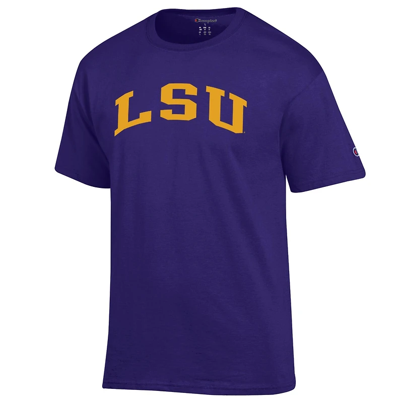 Men's Champion  Purple LSU Tigers Basic Arch T-Shirt