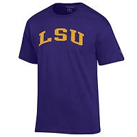 Men's Champion  Purple LSU Tigers Basic Arch T-Shirt