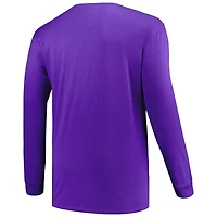 Champion Purple LSU Tigers Big & Tall Arch T-shirt à manches longues pour hommes