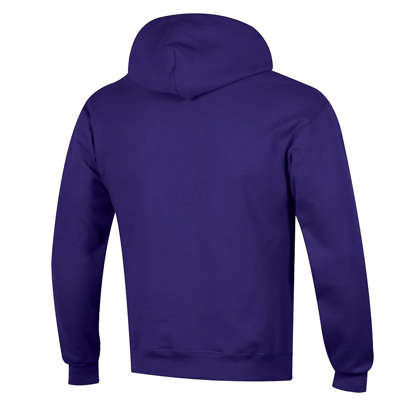 Sweat à capuche Champion violet pour homme LSU Tigers Team Pride Powerblend