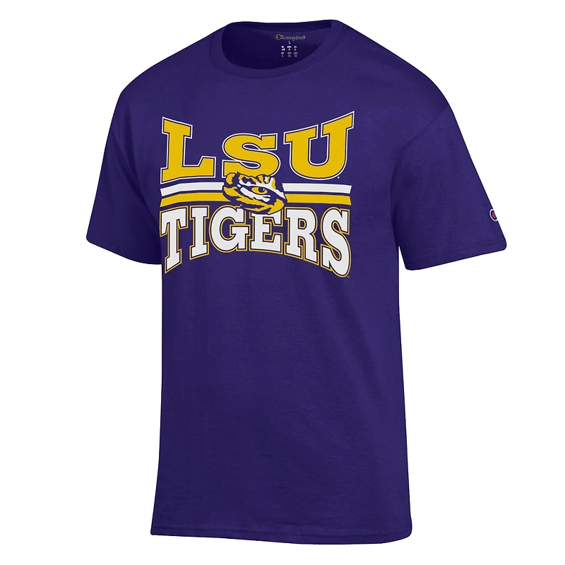 Men's Champion  Purple LSU Tigers Team Zoom T-Shirt