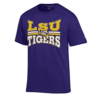 Men's Champion  Purple LSU Tigers Team Zoom T-Shirt