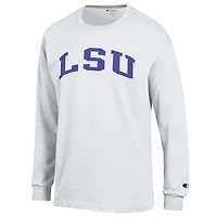 Men's Champion  Gold LSU Tigers Basic Arch Long Sleeve T-Shirt