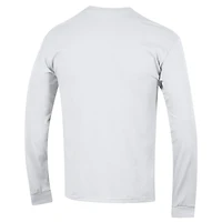 Men's Champion  White LSU Tigers Basic Arch Long Sleeve T-Shirt